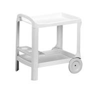 PRO GARDEN Progarden 573000 Astro Chariot de Service avec Structure en Plastique Blanc