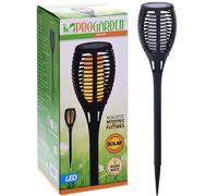 Pro Garden Solar Led Torch 10X58 Cm Black