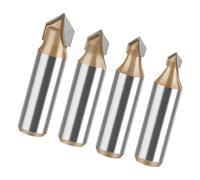 Pro-Grade Fraise à rainurer 90° V 12 mm Tige en acier Design pour meuble, gravure et profilage professionnel avec rainures en V