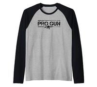 PRO GUN - Droits des armes américaines AR15 2e amendement Manche Raglan