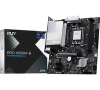 Pro H810M-B Carte Mère Micro-Atx-Pour Processeurs Intel Core Ultra (Série 2),Lga 1851-Mémoire Ddr5 (6400+Mt/S Oc),Pcie 5.0 X16,M.2 Gen4,2,5G Lan