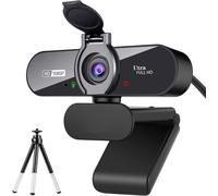 Pro Hd Webcam 1080P Webcam With Stereo Microphone, 110° Wide Angle, Privacy Coverage, Tripod, For Conference, Live Streaming, Recording, Compatible With Skype/Zoom/Youtube