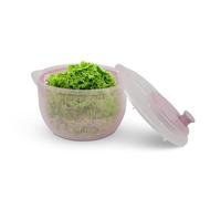 Pro Home Essoreuse à salade (2,7 litres, Ø20 cm) sans BPA, 3en1 - Essoreuse, passoire et saladier, manivelle 3D - Essorage sans effort, sécheur à salade