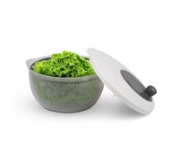Pro Home Essoreuse à salade (4 litres, Ø25 cm) sans BPA, 3en1 - Essoreuse, passoire et saladier, manivelle 3D - Essorez sans effort, sécheur à salade