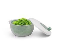 Pro Home Essoreuse à salade (4 litres, Ø25 cm) sans BPA, 3en1 - Essoreuse, passoire et saladier, manivelle 3D - Essorer sans effort, sécheur à salade