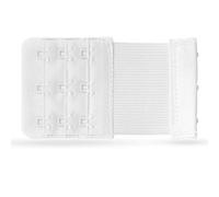 Pro Home Extension flexible pour soutien-gorge - Extenseur de soutien-gorge élastique 2 crochets, œillets - 9,5 cm x 2,5 cm - Rallonge de soutien-gorge, Blanc., 9,5 x 5,5cm ( 1 Stück )