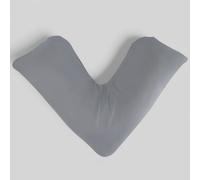 Pro Home Oreiller en V - Oreiller doux en forme de V pour adultes | Pilow triangulaire en forme de V pour les personnes dormant sur le cou, le dos et le côté | Coussin en V pour adultes (gris, taie
