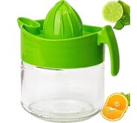 Pro Home Presse-agrumes manuel - 300 ml - Orange - Citron - Citron - Citron - Fruit - Avec pichet en verre - Presse-jus manuel - Vert, 300 ml