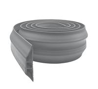 Pro Home Protection de câble de sol en caoutchouc robuste antidérapant pour protéger les câbles et éviter les risques de trébuchement - Protection de cordon d'extérieur (gris, 1 m)