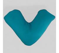 Pro Home Taie d'oreiller en forme de V douce 100 % polycoton pour oreillers en V pour adultes Soutien du dos et du cou Housse de coussin orthopédique pour grossesse/allaitement (bleu sarcelle, taie