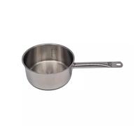 BAUMALU - Casserole Ligne Professionnelle - Acier Inoxydable Haut de Gamme - Bord Verseur - Tous Feux dont Induction - Triple Fond Diffuseur - Ø20cm