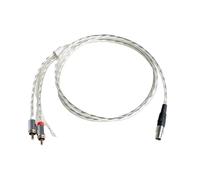 Pro-Ject Connect it Phono E RCA vers Mini XLR Câble Platine 1,23 m | Câble phono blindé avec conducteurs cuivre OFC, fiches plaquées or et mise à la terre pour signal audio sans bruit.