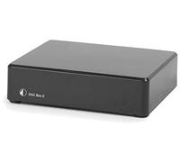 Pro-Ject DAC Box E - Convertisseur Numérique Analogique - Musique HD jusqu'à 24/192 kHz, entrées optiques et coaxiales, design compact, fabriqué en Europe - Noir
