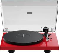 Pro-Ject Platine vinyle Debut Evo 2 - bras carbone, commutation électronique - Rouge brillant