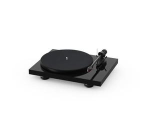 Pro-Ject Debut Carbon EVO Platine audio avec bras de lecture en carbone, commutation électronique de vitesse et micro rouge 2M prémonté (noir brillant)