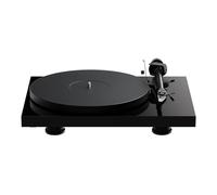 Pro-Ject Debut Evo 2 Platine audio de nouvelle génération avec bras de lecture en carbone et commutation électronique de vitesse - Fabriqué en Europe (noir brillant)