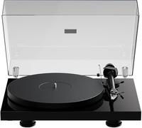 Pro-Ject Debut Evo 2 Platine audio de nouvelle génération avec bras de lecture en carbone et commutation électronique de vitesse - Fabriqué en Europe (noir brillant)