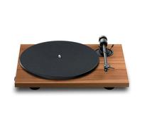 Pro-Ject E1.2, tourne-disque d'entrée de gamme Plug & Play avec contrôle électronique de la vitesse, force de suivi prédéfinie, équipée d'une cartouche phono Pick It MM E (noyer)