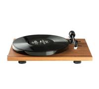 Pro-Ject E1 BT, Tourne-Disque d’entrée de Gamme Plug & Play avec système de Cellule MM, émetteur BT, préamplificateur Phono commutable et Changement électronique de Vitesse (AT3600L, Noyer)
