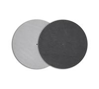 Pro-Ject Leather It - Couvre-Plateau en Cuir Gris pour Tourne-Disque | Tapis de protection antistatique en cuir gris, ameliore le son et reduit les vibrations pour platine vinyle hi-fi.