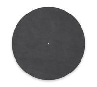 Pro-Ject Leather it, couvre-plateau en cuir, noir | Remplace la feutrine, amortit les résonances des plateaux en métal, évite les charges statiques, pour toutes les platines