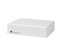 Pro-Ject Phono Box E BT5, préampli phono avec Bluetooth 5.2, blanc | Bluetooth 5.2 avec aptX Adaptive et aptX HD, entrées phono et ligne, sortie ligne 3,5 mm, pour cellules MM