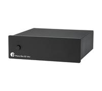 Pro-Ject Phono Box S2 Ultra, préampli phono MM/MC discret, noir | Entièrement discret sans OpAmp, condensateurs au polystyrène, impédance commutable, 4 niveaux de gain, boîtier métallique