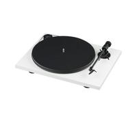 Pro-Ject Primary E Phono, platine vinyle avec préampli phono, blanc | Préampli phono intégré, sortie phono ou ligne commutable, Plug & Play avec Ortofon OM, courroie, 33 et 45 tr/min