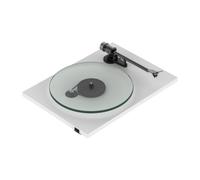 Pro-Ject T2 W platine vinyle WiFi avec préampli phono, blanc satiné | Streaming WiFi vers appareils UPnP, préampli phono intégré, bras en aluminium 9 pouces, plateau en verre, Sumiko Rainier