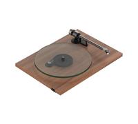 Pro-Ject T2 W platine vinyle WiFi avec préampli phono, noyer | Streaming WiFi vers appareils UPnP, préampli phono intégré, bras en aluminium 9 pouces, plateau en verre, Sumiko Rainier