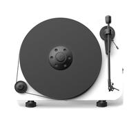 Pro-Ject VT-E BT R, platine vinyle verticale avec Bluetooth, blanc | Haute brillance, verticale ou murale, Bluetooth et RCA, préampli phono intégré, Ortofon OM 5E prémonté
