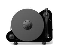 Pro-Ject VT-E BT R, platine vinyle verticale avec Bluetooth, noir | Haute brillance, verticale ou murale, Bluetooth et RCA, préampli phono intégré, Ortofon OM 5E prémonté