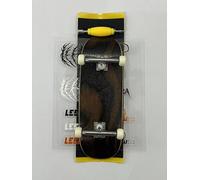 Pro Jeu complet de touches en bois, 34 x 96 mm, plateau en érable 5 plis avec trucks LEEFAI G4 et mini roues de skateboard en uréthane 65d