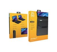 ZAGG Pro Keys 2 iPad Clavier et étui pour iPad Air 13" (M2), léger, étui folio amovible, longue durée de vie, porte-stylet, touches rétroéclairées, (anglais)