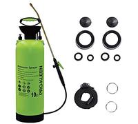 Pro-Kleen Pulvérisateur à Pompe à Pression Manuelle 10 L - Lance en Laiton - 2 Kits de Joints de Rechange - pour désherbant, pesticides, herbicides, insecticides, fongicides (10 litres)