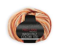 PRO LANA Colori 100 Feutre délavé Beige/Orange (704) 100 g/env. 100 m de laine