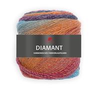 PRO LANA Diamant 150 g 98 - Turquoise/bleu/orange
