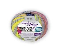 PRO LANA Woolly Hugs Paint Socks Chaussettes de peinture 100 g 210 - Beige/rose/vert