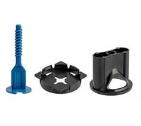 Pro-Leveling - Kit nivellement carrelage croisillon autonivelant à visser (Bases+Têtes+Rondelles) (2mm (Bleue), 500 Bases + 100 Têtes + 100 Rondelles)