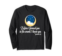 Pro-Life Prolife Jeremiah 1:5 Before I Formed You in Umb Manche Longue