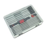 Pro-LifT Jeu de tourne-écrous - Poignée de précision 19 en 1 avec cliquet sans engrenage - Embouts et tourne-écrous emballés dans un étui de rangement - Fabriqué à Taïwan