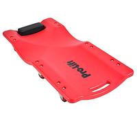 Pro-Lift Mechanic Chariot de Visite en Plastique 91,4 cm - Corps Ergonomique en polyéthylène Haute densité moulé par soufflage avec appuie-tête rembourré - Capacité de 136 kg, Rouge