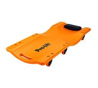 Pro-Lift Mechanic Chariot de Visite en Plastique 91,4 cm - Corps Ergonomique en polyéthylène Haute densité moulé par soufflage avec appuie-tête rembourré - Capacité de 136 kg, Orange