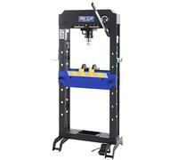 Pro-Lift-Outils de presse hydraulique 30t presse d'atelier manuel + 8 pièces de pression pneumatique Bleu