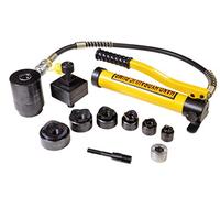 Pro-Lift Tools Kit de Perforation Hydraulique Perce-Feuille avec Pompe Externe Force de Pression : 15 t, Forme de Trou : 22,5 mm - 61,5 mm