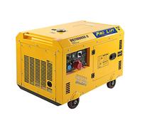 Pro-Lift-Werkzeuge Groupe électrogène de secours 10 kVA Super Silent 8000 W 230 V + 400 V Moteur diesel 4 temps refroidi par air Courant fort Générateur de démarrage électrique Groupe électrogène