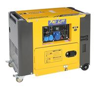 Pro-Lift-Werkzeuge Groupe électrogène de secours silencieux 5500 W 230 V Moteur diesel 4 temps refroidi par air Générateur électrique de démarrage Générateur silencieux