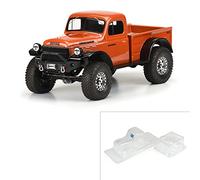 Pro-Line 1/10 1946 Dodge Power Wagon Clear Body 12,3" (313 mm) WB Crawlers, Blanc