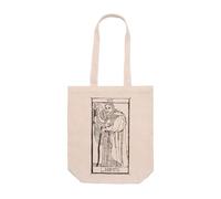 PRO' line DSHIRT14 Sac fourre-tout avec soufflet VIIII L'hermite Ermite Tarot de Marseille Symbole d'introspection, de sagesse et de spiritualité Sacs Tarot de Marseille