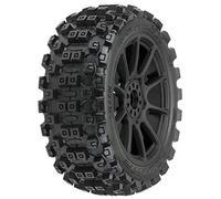 Pro-Line Racing Badlands MX M2 F/R Poussette montée, 17 mm, Noir, Mach 10 (2)